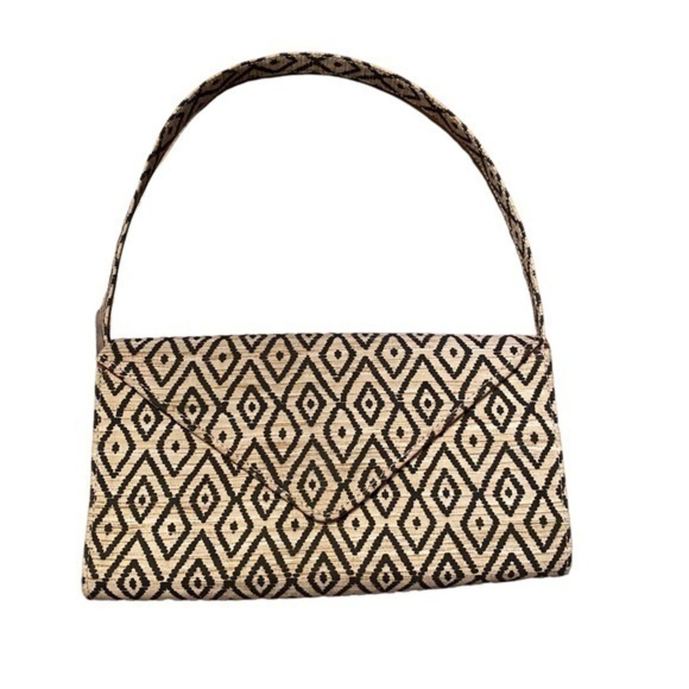 Poesis Tribal Ikat Pattern Boho Handbag